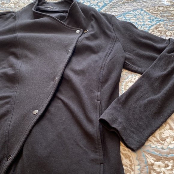 Eileen Fisher Petite Angle Button Sweater - Size PL - Picture 4 of 10